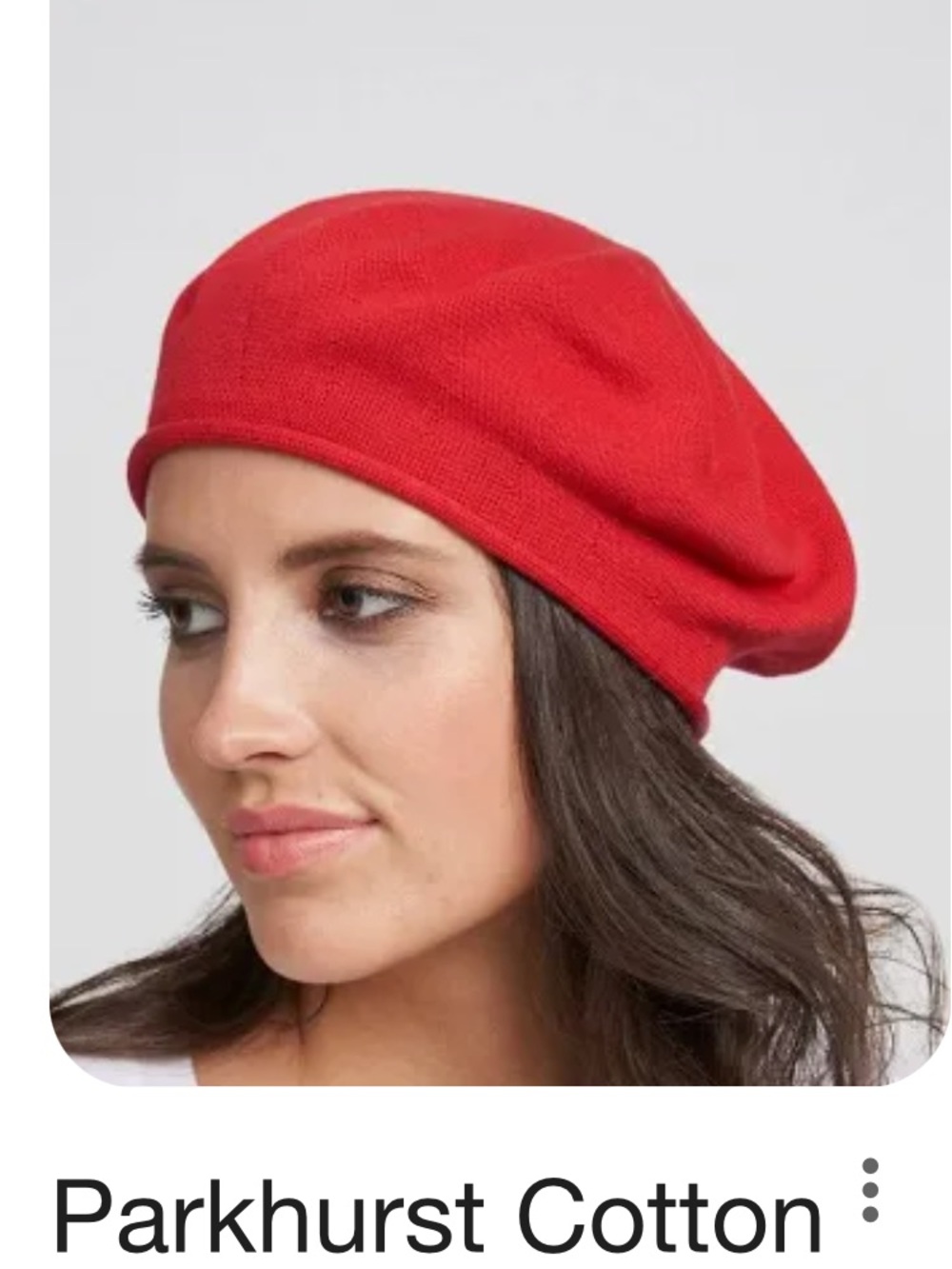 Parkhurst Blush Pink Cotton Beret - Picture 5 of 5